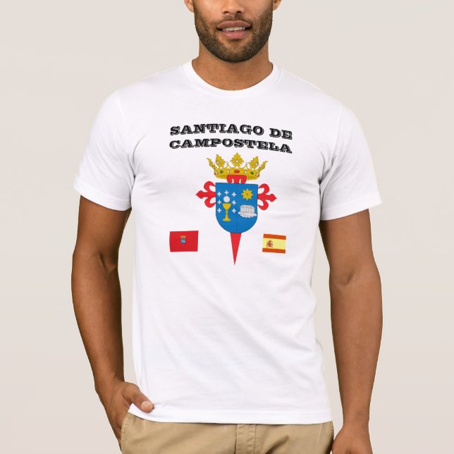 T-shirt de Santiago* de Campostela Espanha (Frente)