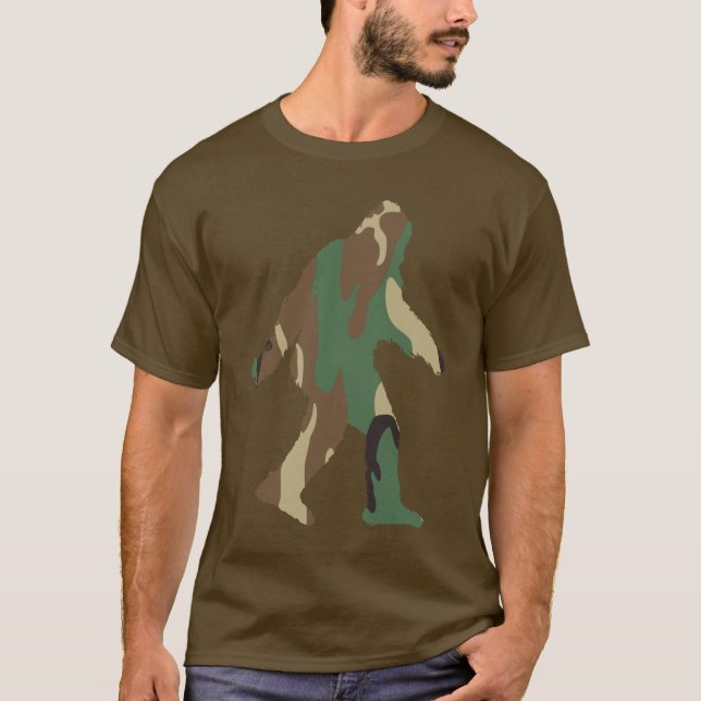 T-shirt de Sasquatch Camo (Frente)