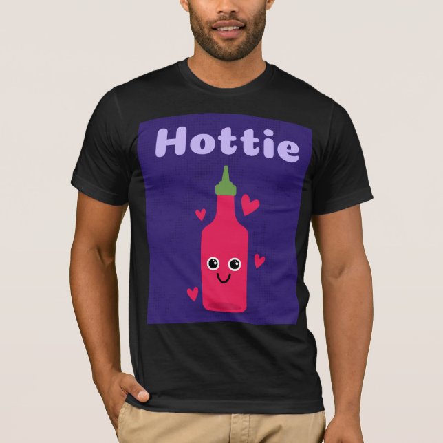 T-SHIRT DE SAUCE QUENTE ENGRAÇADO DE HOTTIE (Frente)
