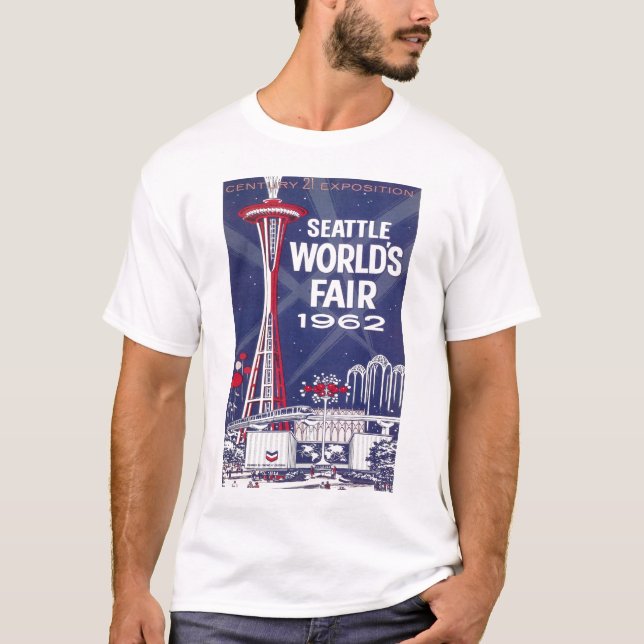 T-shirt De Seattle a feira 1962 de mundo (Frente)