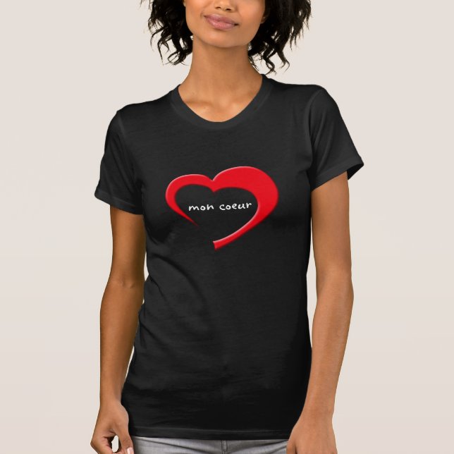 T-shirt de segunda-feira Coeur II (vermelho na (Frente)