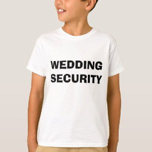 T-shirt de segurança de casamento