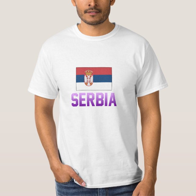 T-shirt de Serbia (Frente)