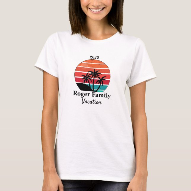 T-Shirt de Sessão Familiar Colorida (Frente)