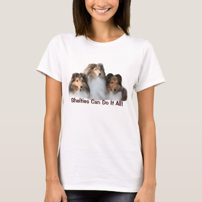 T-shirt de Sheltie (Frente)