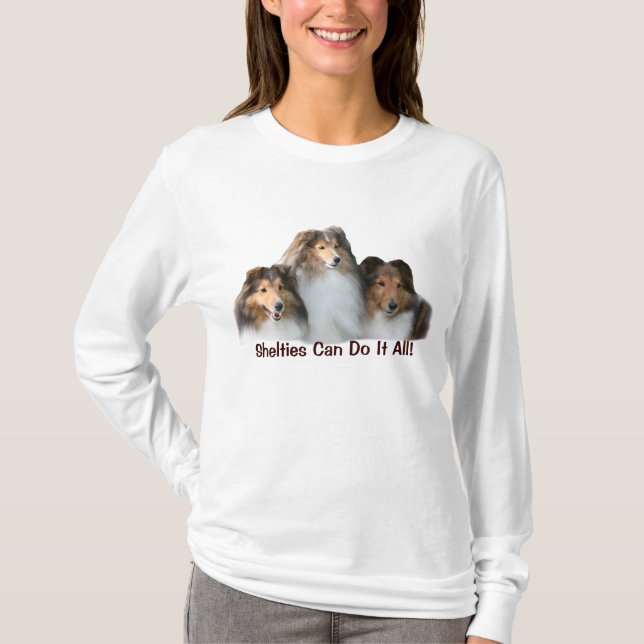 T-shirt de Sheltie (Frente)