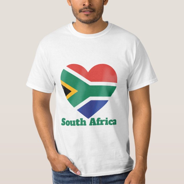 T-Shirt de Sinalizador Cardíaco da África do Sul (Frente)