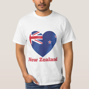 T-Shirt de Sinalizador Cardíaco da Nova Zelândia