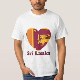 T-Shirt de Sinalizador Cardíaco do Sri Lanka