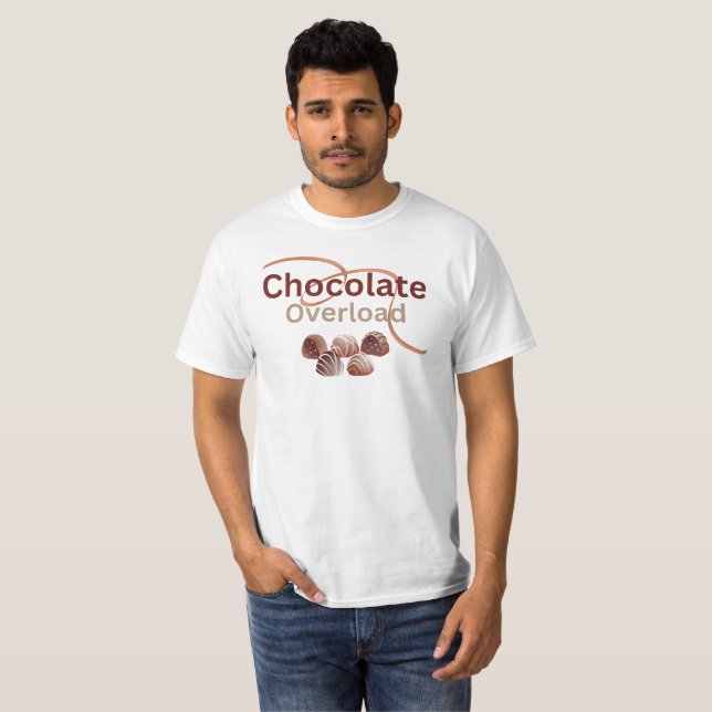 T-shirt de sobrecarga de chocolate (Frente Completa)