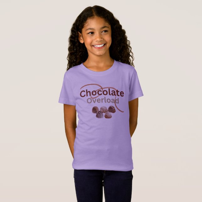 T-shirt de sobrecarga de chocolate (Frente Completa)