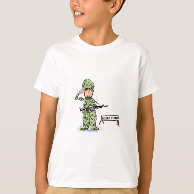 T-SHIRT DE SONO LONGO PARA CRIANÇAS - SOLDADO NO P (Frente)