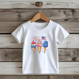 T-Shirt de Sorvetes de 4 de julho
