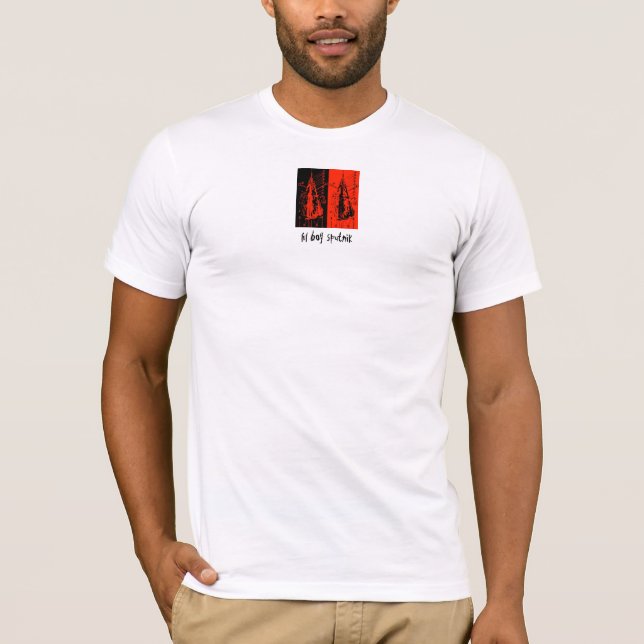 T-shirt de Sputnik do menino de Lil (Frente)