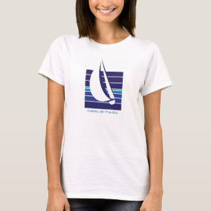 T-shirt de Square_Carmel-by-the-sea dos azuis do