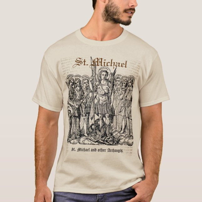 T-shirt de St Michael - homens (Frente)