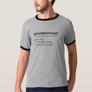 T-SHIRT de STROMOSEXUAL/t-shirt alegre do calão