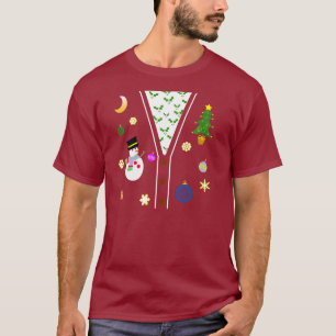 T-shirt de suéter de férias feia