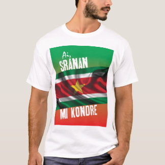 T-shirt de Suriname com texto