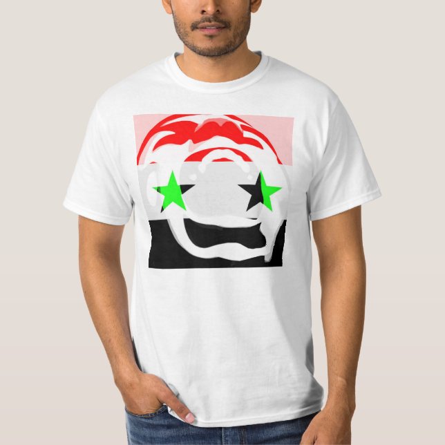 T-shirt de Syria do apoio (Frente)