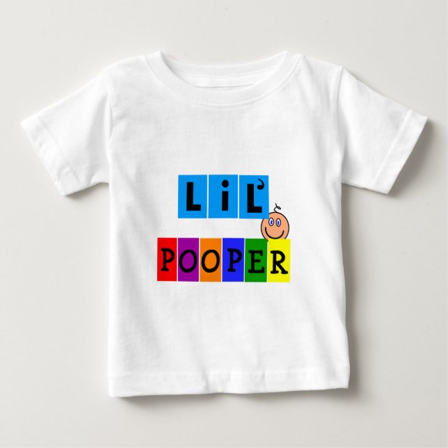 T-shirt De "t-shirt da criança & da criança Lil Pooper" (Frente)