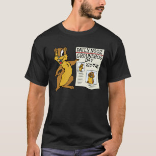 T-shirt De "t-shirt da notícia do dia Groundhog"