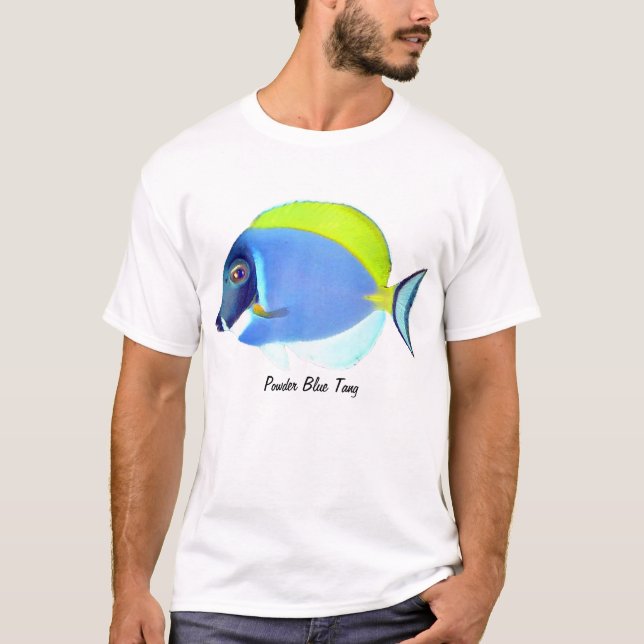T-shirt de Tang do azul de pó (Frente)