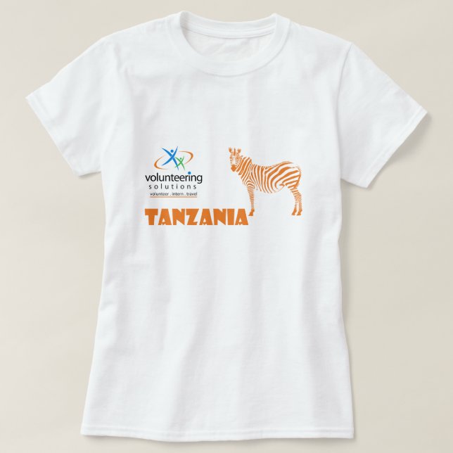 T-shirt de Tanzânia - oferecendo soluções (Frente do Design)