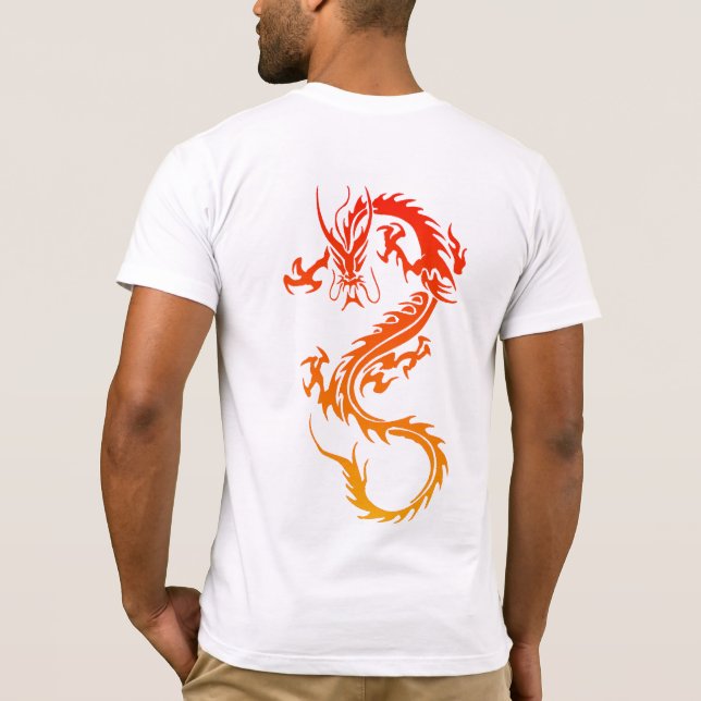 T-Shirt de Tatuagem de na moda Dragon (Verso)