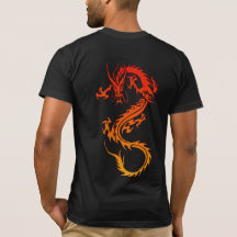 T-Shirt de Tatuagem de na moda Dragon