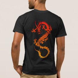 T-Shirt de Tatuagem de na moda Dragon
