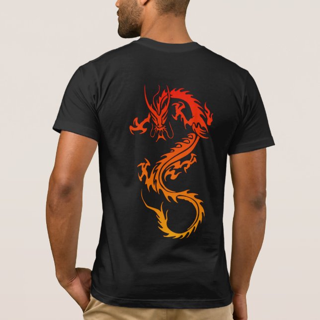 T-Shirt de Tatuagem de na moda Dragon (Verso)