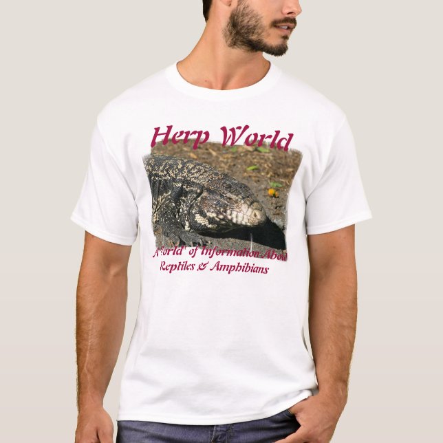 T-shirt de Tegu do mundo de Herp (Frente)