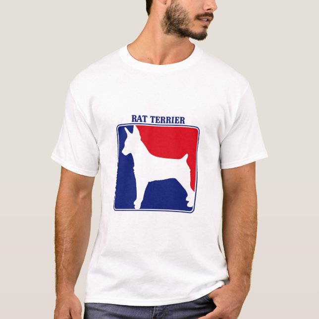 T-shirt de Terrier de rato da liga principal (Frente)
