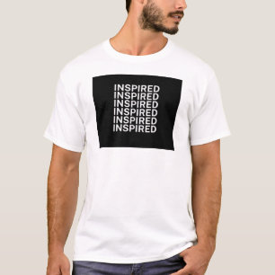 T-Shirt de Texto "Inspirado"