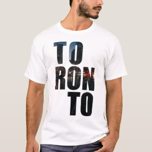 T-shirt de texto Toronto