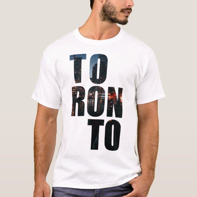 T-shirt de texto Toronto (Frente)