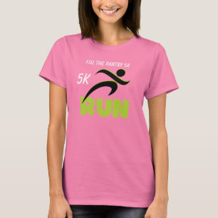 T-shirt de texto verde Primavera de RUN personaliz