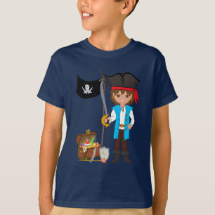 T-shirt de Thaddeus Treasuretaker do pirata