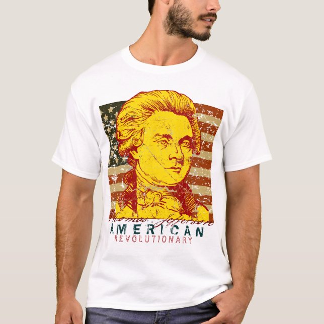 T-shirt de Thomas Jefferson - personalizado (Frente)