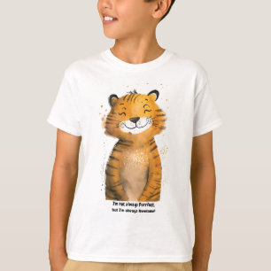 t-shirt de tigre para crianças personalizadas