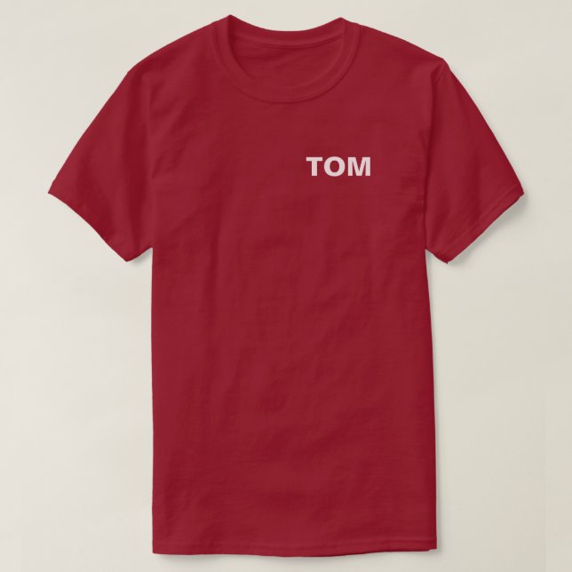 T-shirt de TOM (Frente do Design)