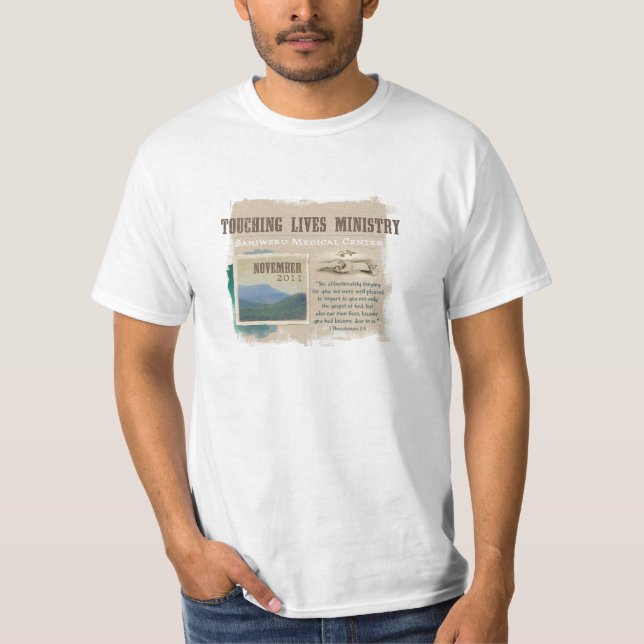 T-shirt de toque do ministério das vidas dos (Frente)