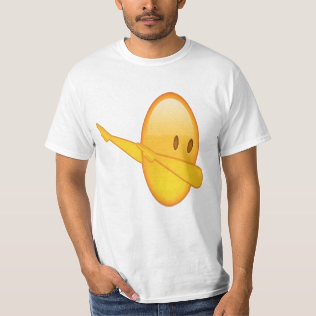 T-shirt de toque ligeiro de Emoji (Frente)