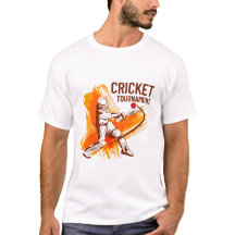 T-Shirt de Torneio de Críquete