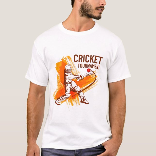 T-Shirt de Torneio de Críquete (Frente)