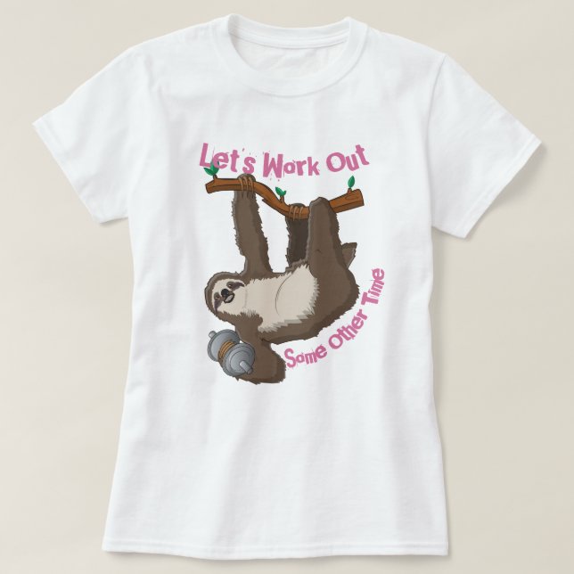 T-Shirt de Trabalho de vamos (Frente do Design)