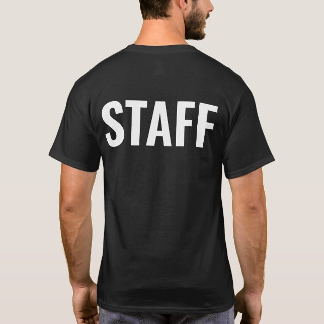 T-Shirt de Trabalho Personalizado do funcionarios (Verso)