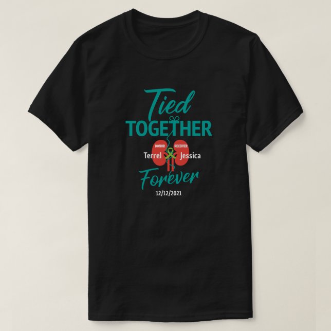 T-shirt de transplante de dadores vivos por rim pe (Frente do Design)