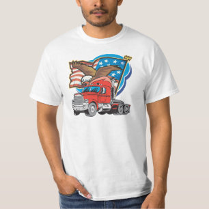 T-shirt de transporte por caminhão do valor dos